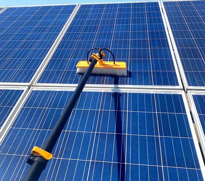 solar panel cleaning